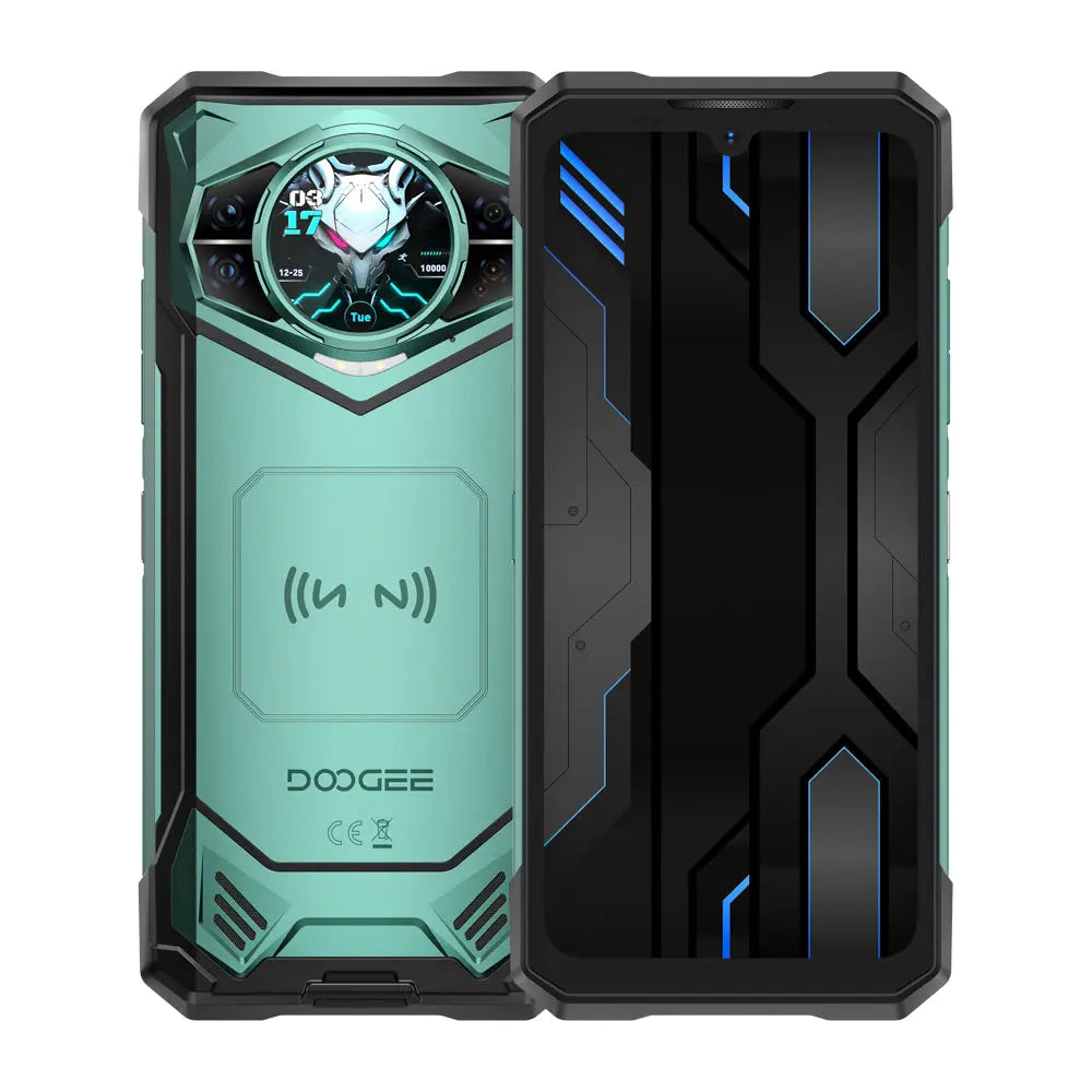 S200X 5G telemóvel robusto com auscultadores, Android 16, ecrã traseiro de 1,32" (12GB + 512GB)